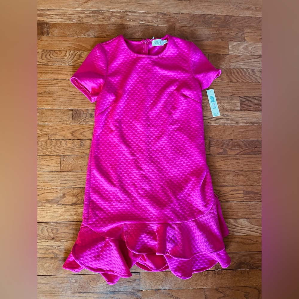 Eliza J size 10 NWT Pink Dress ruffle bottom - Picture 1 of 2